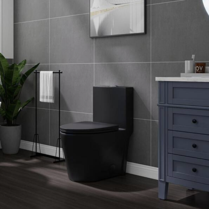 Inodoro Monobloque Black Elegance – Modelo #6224B