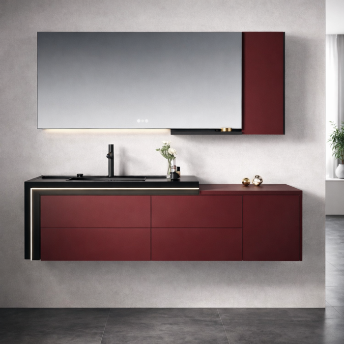 Gabinete de Baño Premium en Plywood – Modelo #ZT601