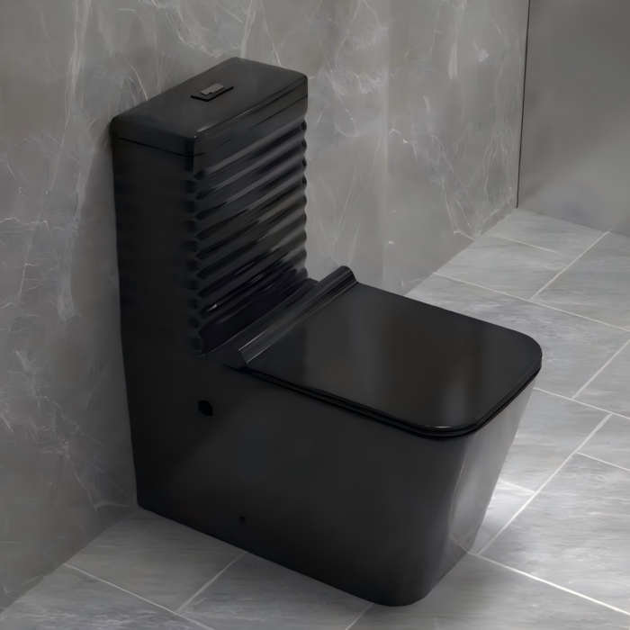 Inodoro Monobloque Modern Black – Modelo #T2079B