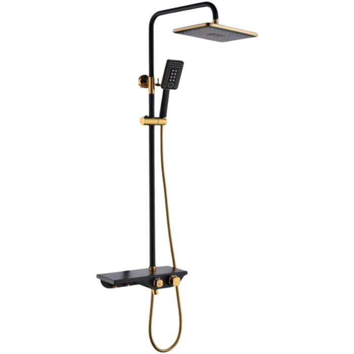 Sistema de Ducha Premium Gold & Black – Modelo #YD98005